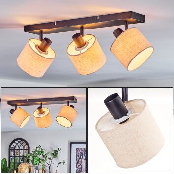 Bassagoda Plafondlamp, Plafondspot Zwart, 3-lichts Bassagoda Plafondlamp, Plafondspot Zwart, 3-lichts