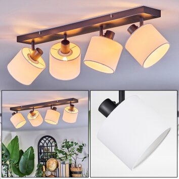 Bassagoda Plafondlamp, Plafondspot Zwart, 4-lichts