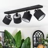 Bassagoda Plafondlamp, Plafondspot Zwart, 4-lichts