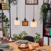Bassagoda Hanglamp, Hanglamp Natuurlijke kleuren, Zwart, 3-lichts
