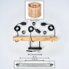 Cavaca Hanglamp, Hanglamp Natuurlijke kleuren, Zwart, 3-lichts