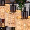 Cavaca Hanglamp, Hanglamp Natuurlijke kleuren, Zwart, 3-lichts