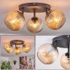 Koyoto Plafondlamp, Kogellampje Amber, 3-lichts