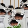 Ripoll Plafondlamp, Kogellampje Messing, Zwart, 5-lichts