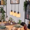 Bassagoda Hanglamp, Hanglamp Natuurlijke kleuren, Zwart, 3-lichts