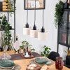 Bassagoda Hanglamp, Hanglamp Natuurlijke kleuren, Zwart, 3-lichts