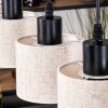 Bassagoda Hanglamp, Hanglamp Natuurlijke kleuren, Zwart, 3-lichts