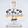 Bassagoda Hanglamp, Hanglamp Natuurlijke kleuren, Zwart, 3-lichts