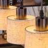 Bassagoda Hanglamp, Hanglamp Natuurlijke kleuren, Zwart, 3-lichts