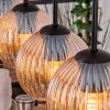 Koyoto Hanglamp, Kogellampje, Hanglamp Natuurlijke kleuren, Zwart, 5-lichts