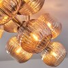 Koyoto Plafondlamp, Kogellampje Goud, Zwart, 10-lichts