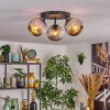 Ripoll Plafondlamp, Kogellampje Chroom, Rookkleurig, 3-lichts
