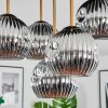 Ripoll Plafondlamp, Kogellampje Messing, Zwart, 5-lichts