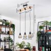 Yaak Hanglamp, Hanglamp Natuurlijke kleuren, Zwart, 3-lichts