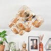 Ripoll Plafondlamp, Kogellampje Goud, Zwart, 10-lichts