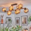 Ripoll Plafondlamp, Kogellampje Goud, Zwart, 10-lichts