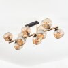 Ripoll Plafondlamp, Kogellampje Goud, Zwart, 10-lichts