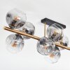 Ripoll Plafondlamp, Kogellampje Goud, Zwart, 10-lichts