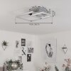 Buren Plafondlamp LED Nikkel mat, 1-licht