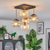 Ripoll Plafondlamp, Kogellampje Goud, Zwart, 5-lichts