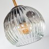Ripoll Plafondlamp, Kogellampje Messing, Zwart, 5-lichts