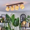 Sabadim Plafondlamp, Plafondspot Zwart, 4-lichts