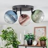 Chehalis Plafondlamp, Kogellampje Blauw, Groen, Duidelijk, Koperkleurig, 3-lichts Chehalis Plafondlamp, Kogellampje Blauw, Groen, Duidelijk, Koperkleurig, 3-lichts