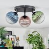 Chehalis Plafondlamp, Kogellampje Blauw, Groen, Duidelijk, Koperkleurig, 3-lichts Chehalis Plafondlamp, Kogellampje Blauw, Groen, Duidelijk, Koperkleurig, 3-lichts