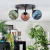 Chehalis Plafondlamp, Kogellampje 44 cm Blauw, Groen, Koperkleurig, 3-lichts Chehalis Plafondlamp, Kogellampje 44 cm Blauw, Groen, Koperkleurig, 3-lichts