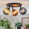 Chehalis Plafondlamp, Kogellampje 44 cm Blauw, Groen, Koperkleurig, 3-lichts Chehalis Plafondlamp, Kogellampje 44 cm Blauw, Groen, Koperkleurig, 3-lichts