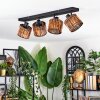 Cando Plafondlamp, Plafondspot Zwart, 4-lichts