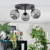 Chehalis Plafondlamp, Kogellampje Rookkleurig, 3-lichts