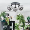 Chehalis Plafondlamp, Kogellampje 25 cm Rookkleurig, 3-lichts
