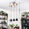 Bassagoda Hanglamp, Hanglamp Natuurlijke kleuren, Zwart, 3-lichts