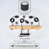 Bassagoda Hanglamp, Hanglamp Natuurlijke kleuren, Zwart, 3-lichts
