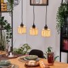 Bongal Hanglamp, Hanglamp Natuurlijke kleuren, Zwart, 3-lichts