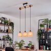 Lindberg Hanglamp, Hanglamp Natuurlijke kleuren, Zwart, 3-lichts