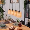 Lindberg Hanglamp, Hanglamp Natuurlijke kleuren, Zwart, 4-lichts