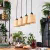 Lindberg Hanglamp, Hanglamp Natuurlijke kleuren, Zwart, 4-lichts