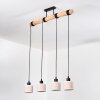 Bassagoda Hanglamp, Hanglamp Natuurlijke kleuren, Zwart, 4-lichts