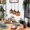 Cando Hanglamp, Hanglamp Natuurlijke kleuren, Zwart, 3-lichts