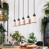 Bassagoda Hanglamp, Hanglamp Natuurlijke kleuren, Zwart, 5-lichts