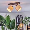 Bongal Plafondlamp, Plafondspot Zwart, 2-lichts