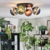 Chehalis Plafondlamp, Kogellampje 30 cm Blauw, Groen, Koperkleurig, 4-lichts