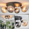 Chehalis Plafondlamp, Kogellampje Amber, Rookkleurig, 4-lichts Chehalis Plafondlamp, Kogellampje Amber, Rookkleurig, 4-lichts