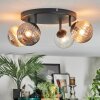 Chehalis Plafondlamp, Kogellampje Amber, Duidelijk, Rookkleurig, 4-lichts