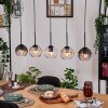 Koyoto Hanglamp, Kogellampje, Hanglamp Natuurlijke kleuren, Zwart, 5-lichts Koyoto Hanglamp, Kogellampje, Hanglamp Natuurlijke kleuren, Zwart, 5-lichts