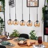Koyoto Hanglamp, Kogellampje, Hanglamp Natuurlijke kleuren, Zwart, 5-lichts