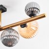 Chehalis Plafondlamp, Kogellampje Goud, Zwart, 8-lichts