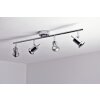 Wofi HOORN Plafondlamp LED Chroom, 4-lichts